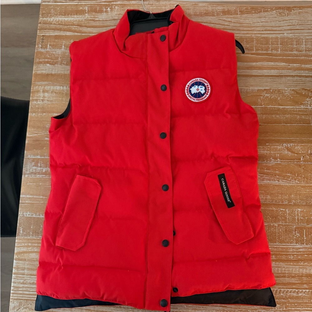 Canada Goose Red Puffer Vest